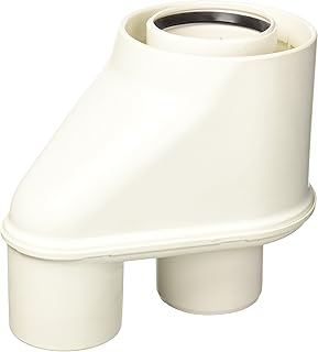 ARISTON thermo 3318089 Adaptateur 80/125 + 80, blanc