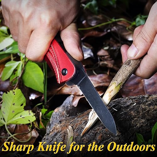 Miniatura 11 de RoverTac Martillo de campamento multiherramienta, herramienta de supervivencia 13 en 1 con cuchillo, sierra, silbato, iniciador de fuego y más