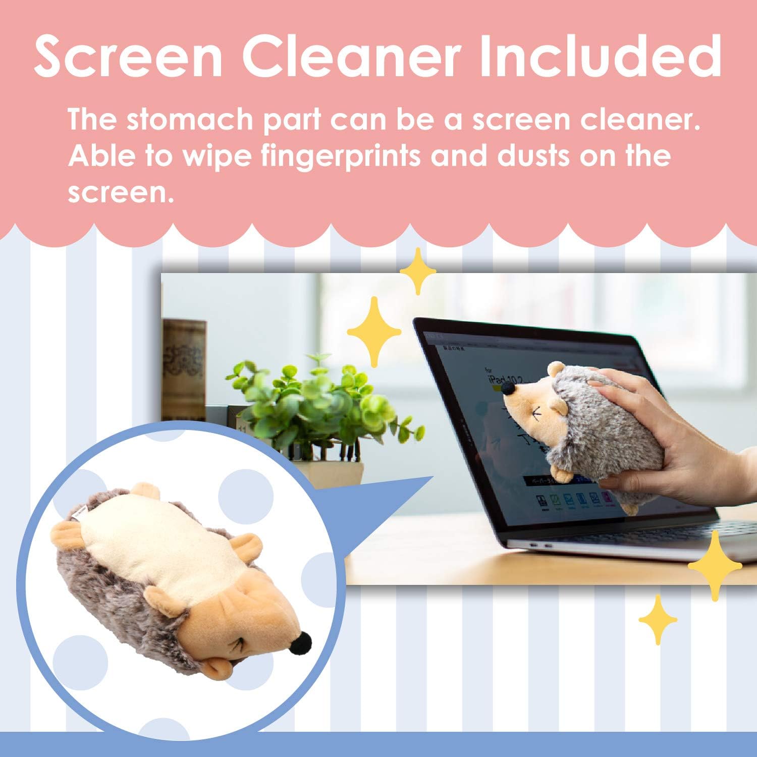 ELECOM Animal Wrist Rest Cleaner MOCHIMARU/Keyboard/Cute/Ergonomic Design/Reduce Wrist Fatigue Rabbit MOH-AN02RAB