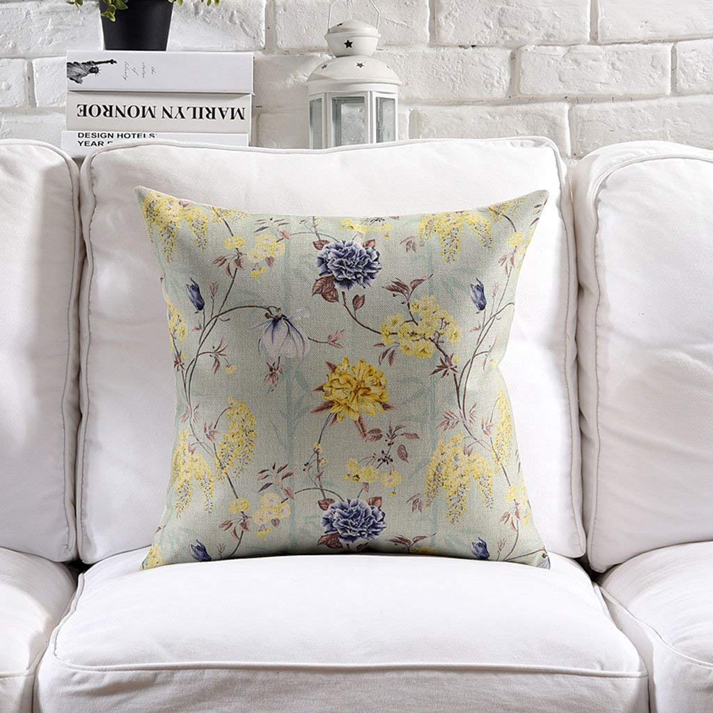 Coussin de canapé en coton et lin Snug style nordique 45x45