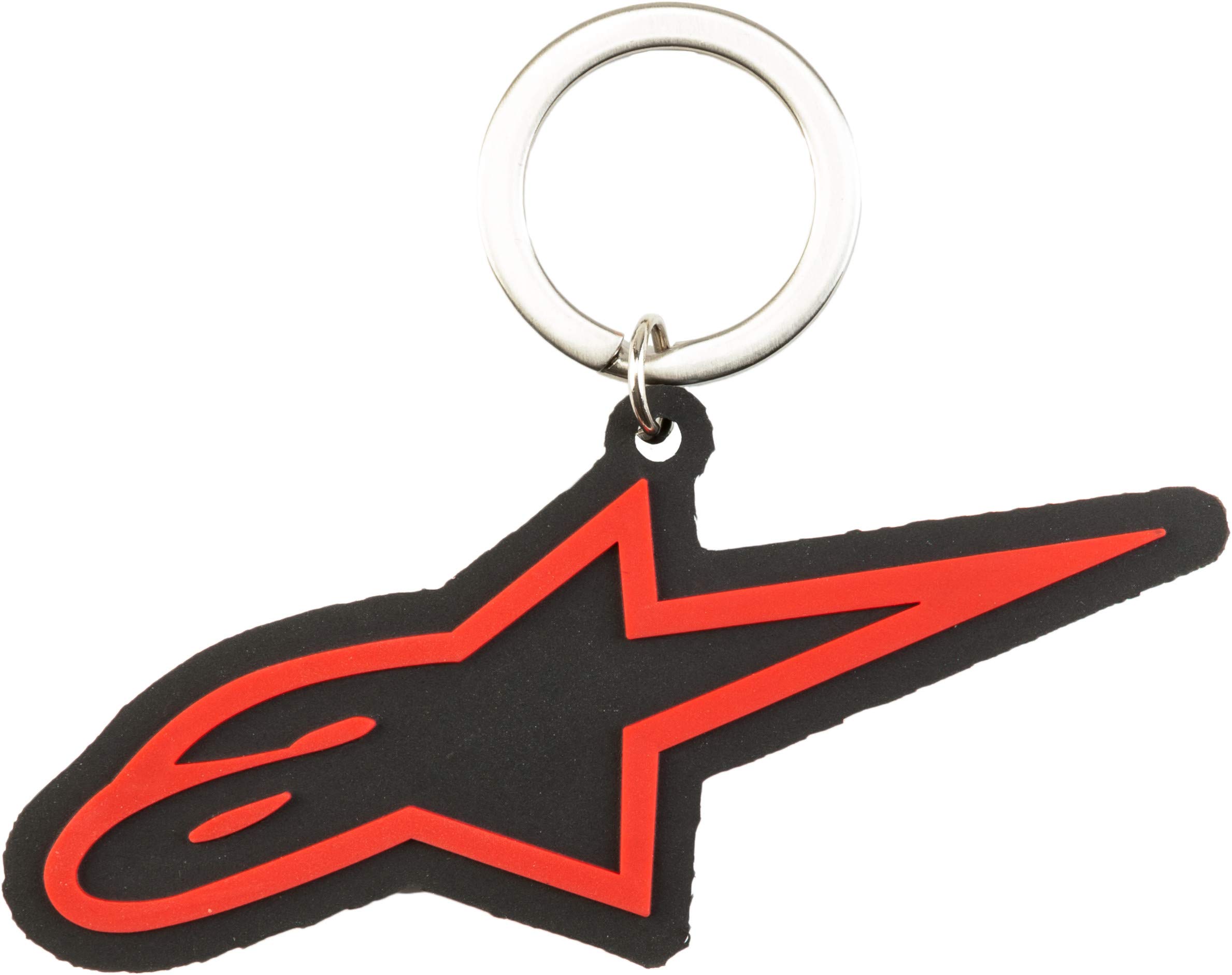 Porte-clés Alpinestars Blaze – Caoutchouc 3D, Anneau Métal, Logo Imprimé