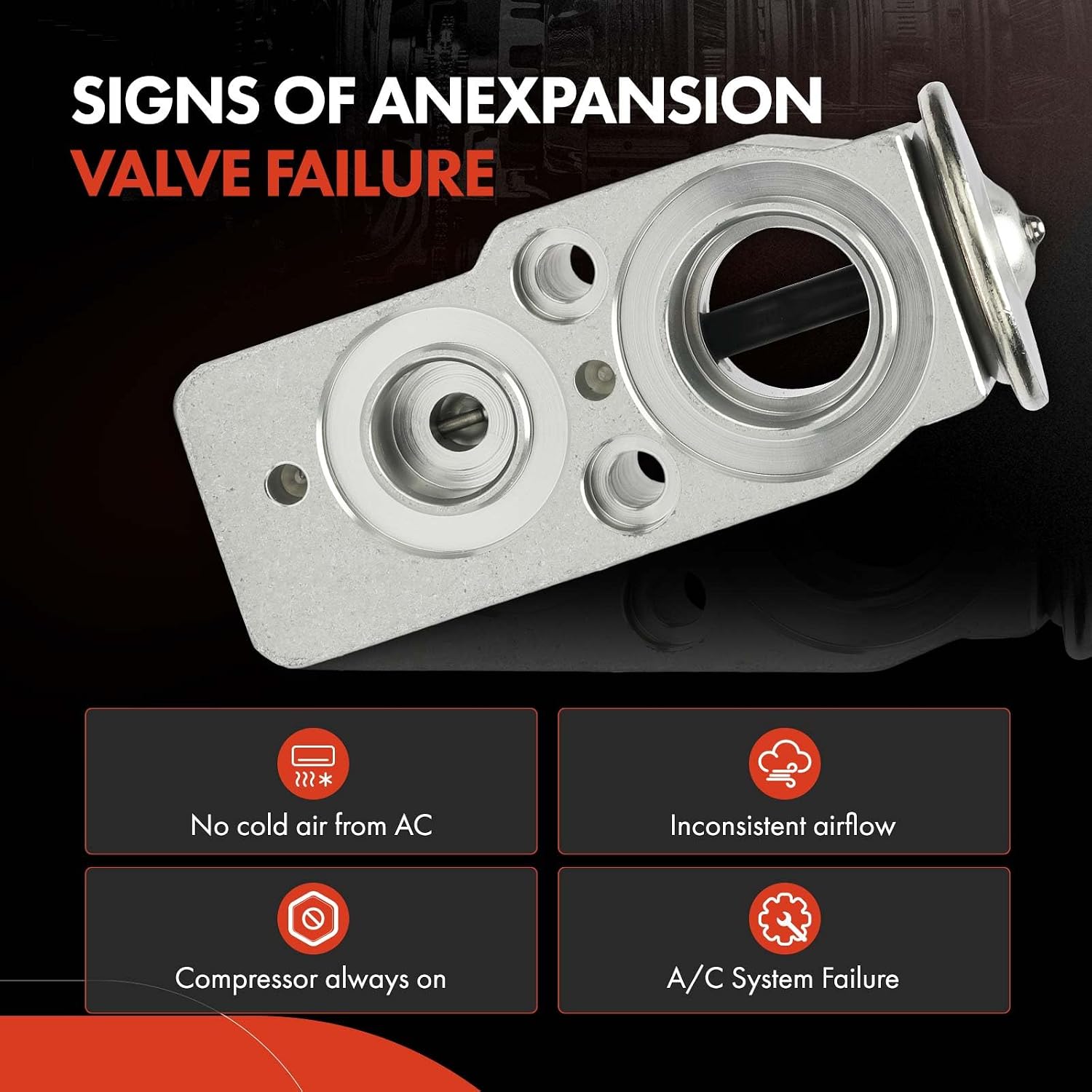 A-Premium AC Expansion Valve Compatible with Volvo V60/V60 Cross Country 2019-2020, V90/V90 Cross Country/XC60 2018-2020, XC90 2016-2022, XC60 2021-2022, S60 2019-2021