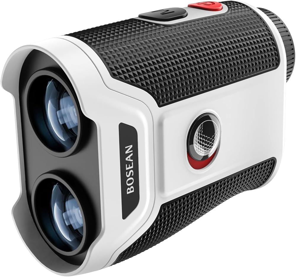 MOESAPU Golf Rangefinder with Slope, 1200/1500Yards Range Finder, 7X Magnification with Flag Lock Vibration, Rechargeable, Magnetic Mount, IP54 Waterproof, Tournament Legal, Golf Accessories for Men