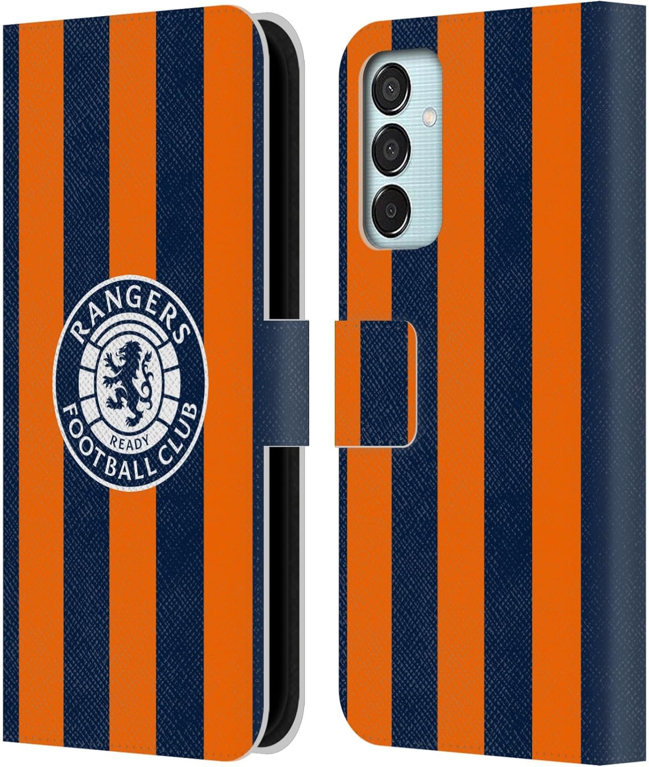 Head Case Designs Officially Licensed Rangers FC Third 2023/24 Kit Leather Wallet Case Compatible with Samsung Galaxy M15/F15 5G