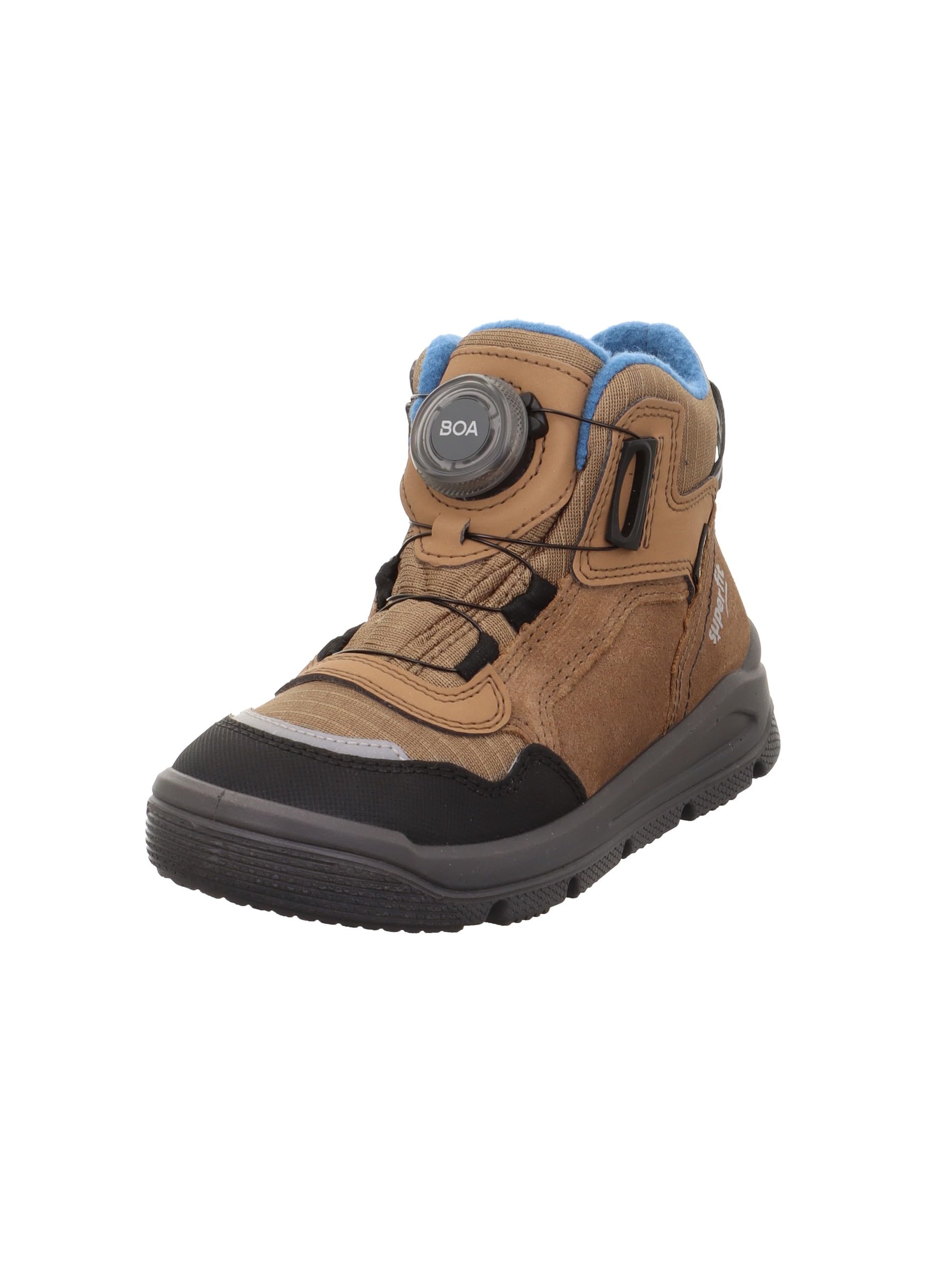 Superfit Boys' Mars Snow Boots, Brown Blue 3000, 9 UK Child