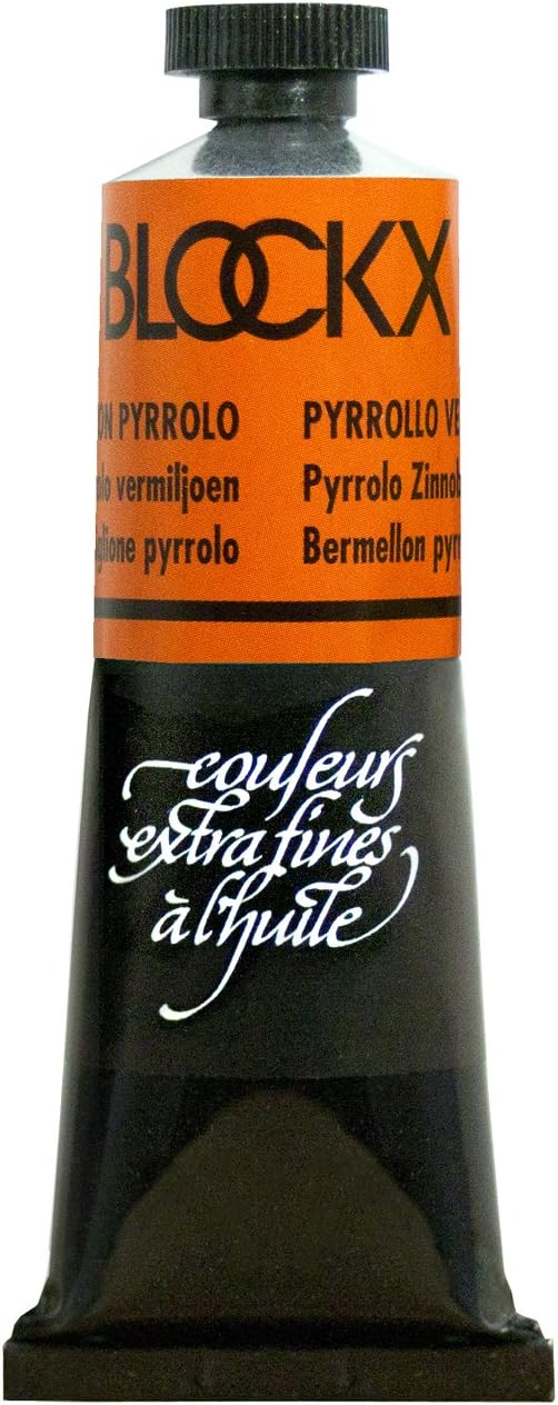 Blockx Pyrrolo Vermilion Oil Paint, 35ml Tube