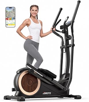 JOROTO Elliptical Exercise Machine with 18IN Stride, Kinomap APP Support