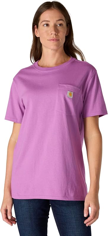 Carhartt remera con bolsillo Iconic WK87 para mujer