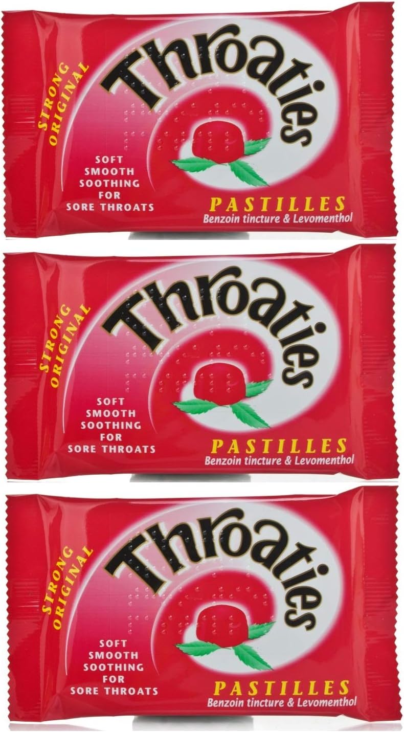 Strong Original Pastilles for Soft Soothing with Honey & Menthol X 3