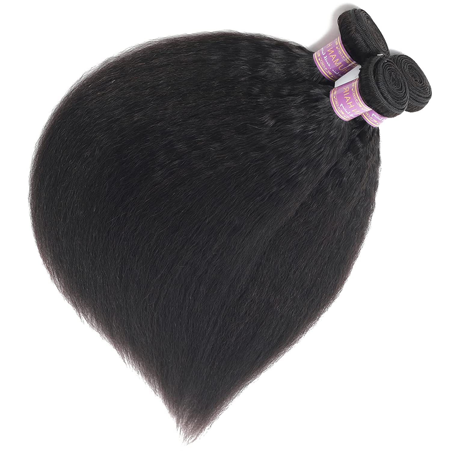 Silky Straight Human Hair Extension Bundle10 Black 71z8D7Bu3xL.jpg main image 3