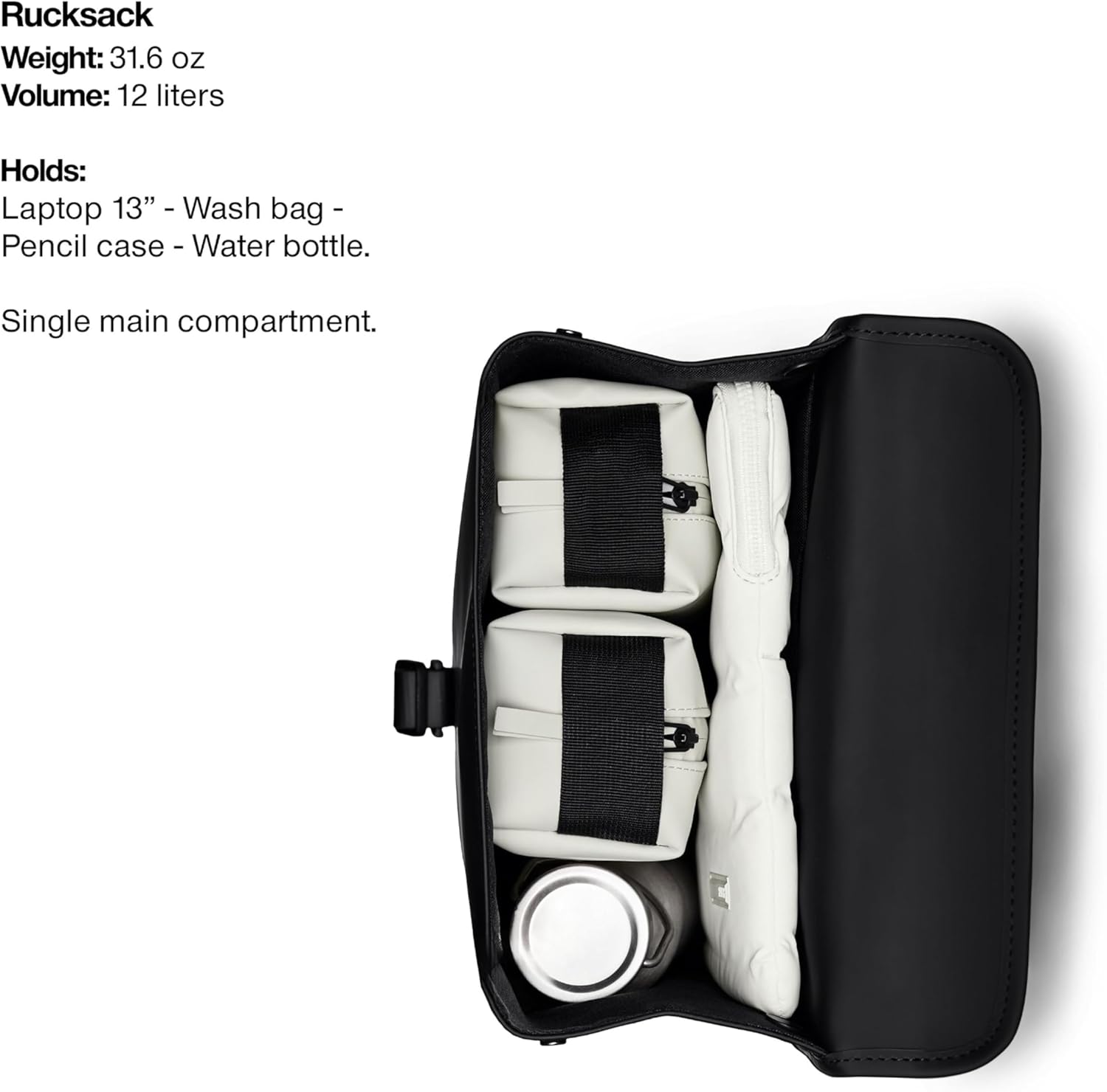 RAINS Rucksack for Men and Women - Waterproof Backpack for Commutes on Bike or Foot (Green) - Image 5