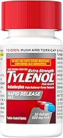 Vista 13 de Tylenol Geles de liberación rápida de acetaminofeno extra fuerte, analgésico extra fuerte y reductor de fiebre, cápsulas de gel con agujeros