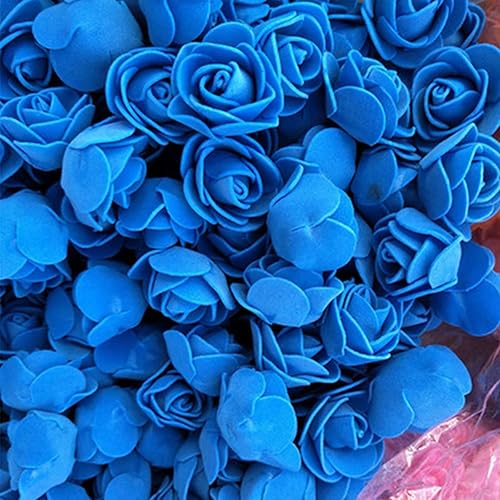 Miniatura 4 de ECYC 500 cabezas de rosas artificiales de 1.18 pulgadas, cabezas de rosas de espuma, sin tallo, para manualidades, hogar, boda, fiesta, decoración,