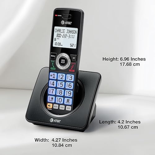 Miniatura 13 de AT&T Teléfono residencial de línea fija de 5 teléfonos con bloqueador de llamadas, identificación de llamadallamada en espera, altavoz de teléfono