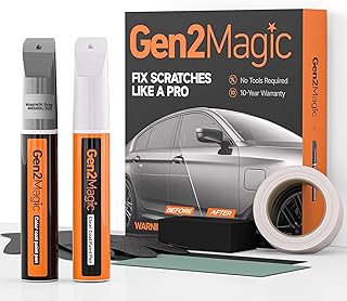 Magnetic Gray Metallic Touch Up Paint Pen Kit for Toyota [Clear Coat Included], 1G3 Color Match, Easy Scratches Repair for Toyota RAV4 Camry Corolla Tacoma Highlander 4Runner Prius & More