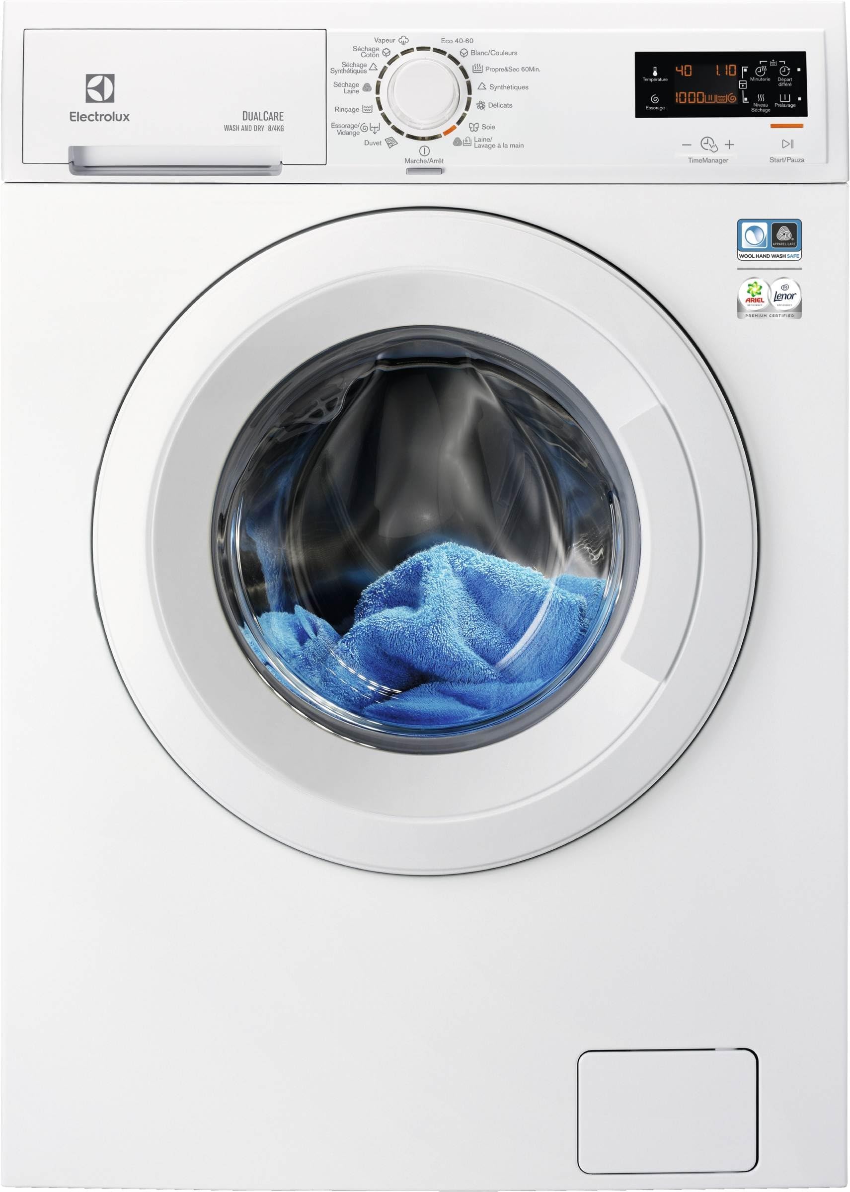 Lave-linge Séchant frontal 8/4kg 1600 Tours/min - EWW1686WS