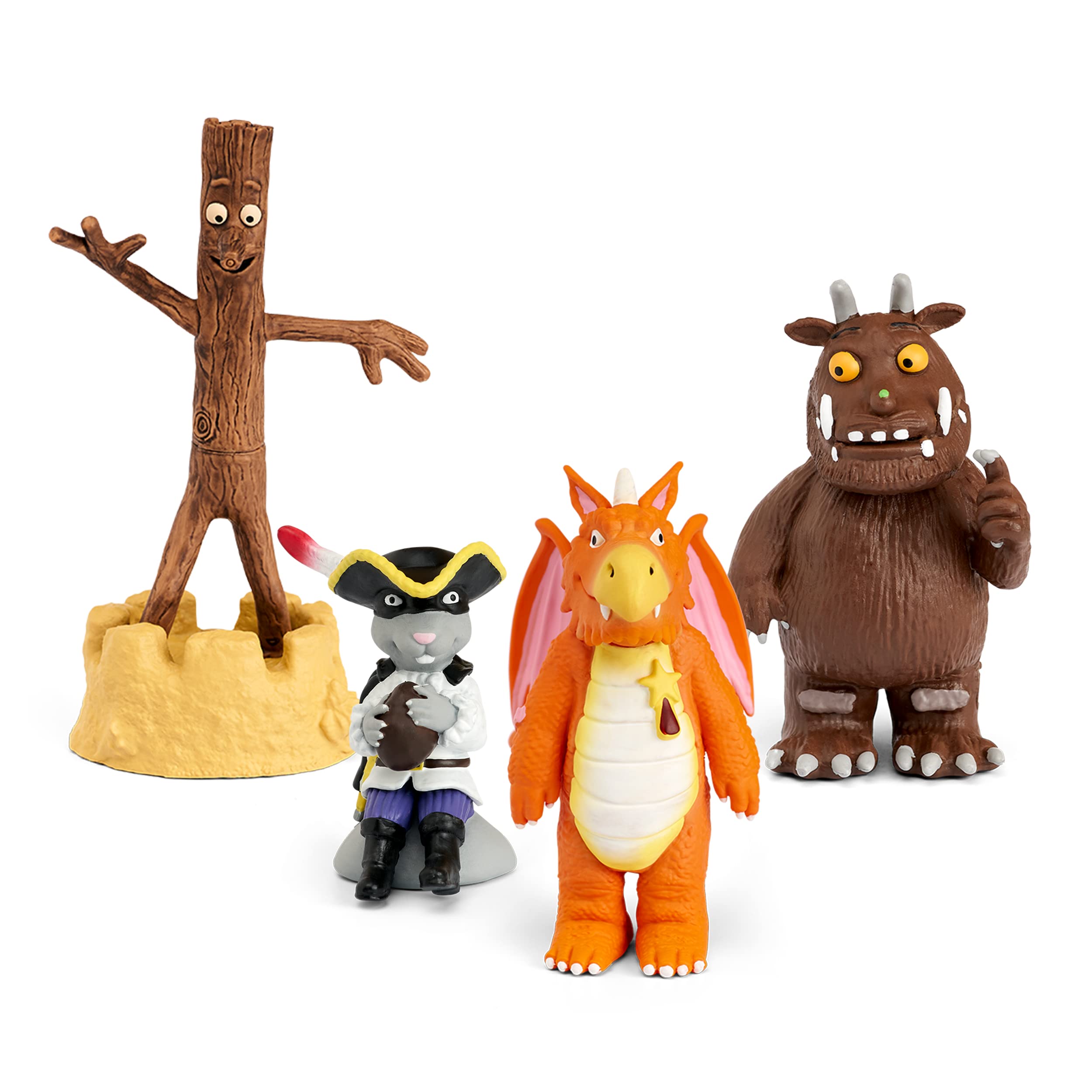 tonies Julia Donaldson Figurine Bundle inkl. 4 Charakteren: Grüffelo, Zog, Highway Rat, Stick Man, Audio Story und Songs für Kinder zur Verwendung mit Toniebox Music Player (separat erhältlich