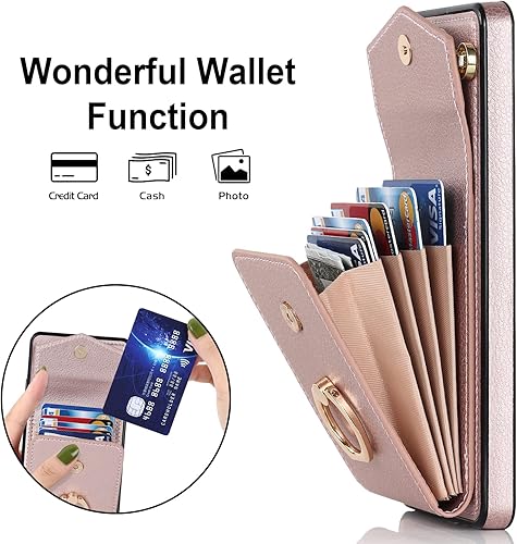 Miniatura 8 de Asuwish Funda de teléfono para Samsung Galaxy A32 5G 2021 de 6.5 pulgadas con protector de pantalla de vidrio templado y anillo de bloqueo RFID,