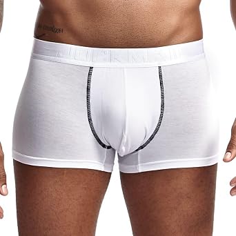 JOCKMAIL Mens Boxer Shorts Modal Soft Mens Underwear with Dual Pouch Trunks and Fly Micro-Separate Pouches