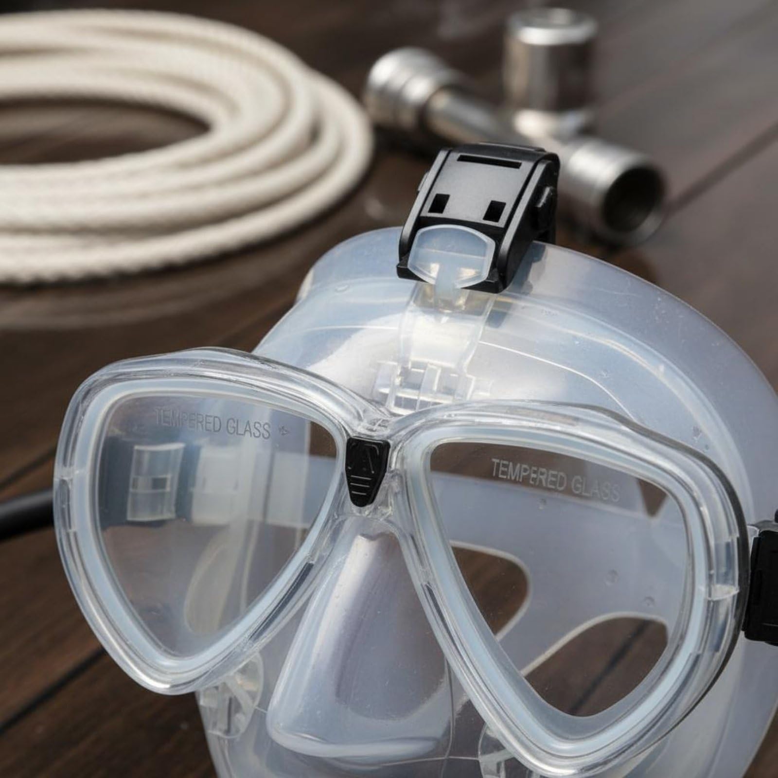Maschera Facciale Subacquea Maschera Integrale Scuba Visiera Sub Schermo Facciale per Immersione con Lenti in Vetro Temperato E Gonna in Silicone per