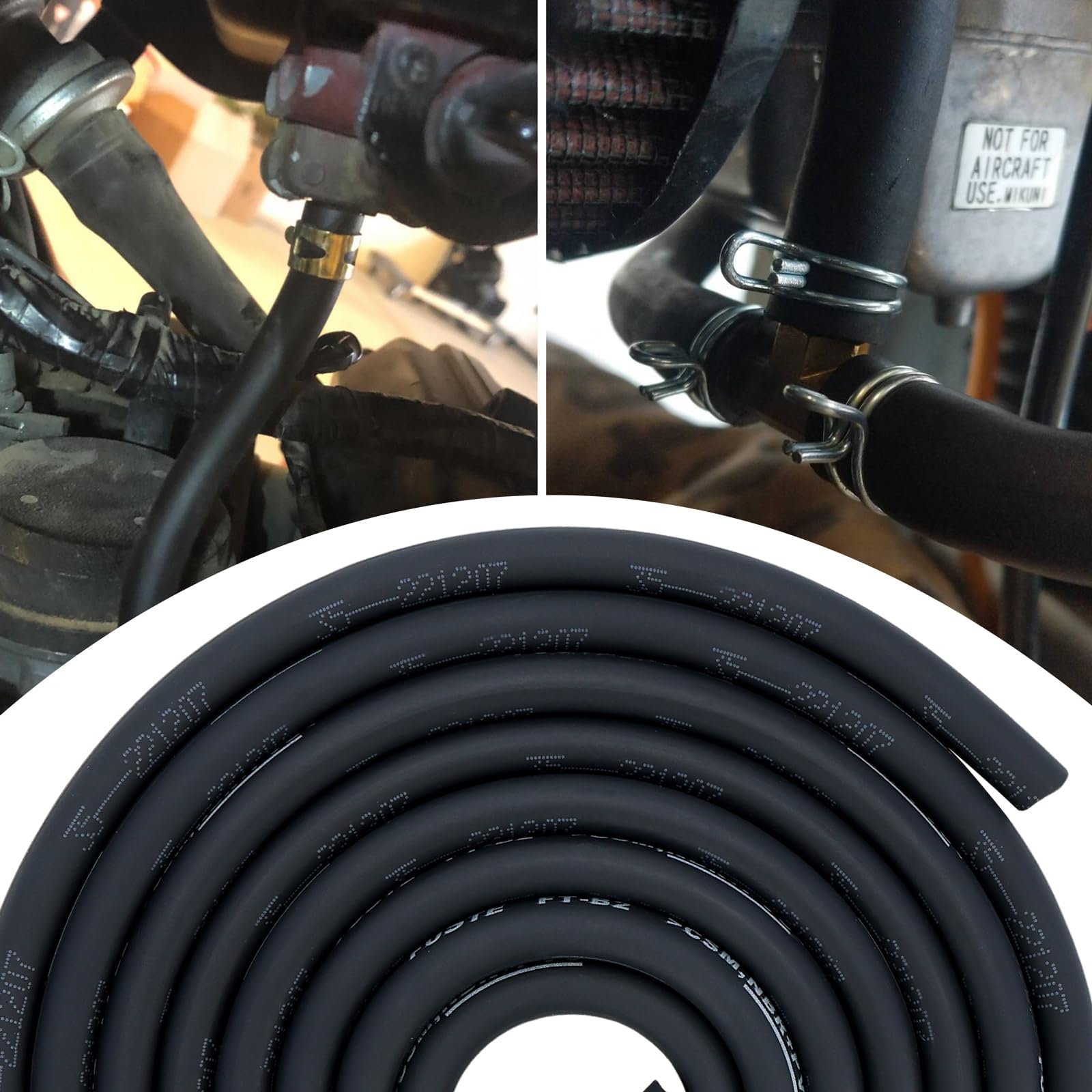 Finance YAMAKATO 10 Feet 1/8 Inch ID 3.5mm Fuel Line For Honda 95001 35003 60m Lawn Mowers Snow Blowers Predator Generac Mini Bike Atv Generator Small Engines Gas Line W 20 Clamps