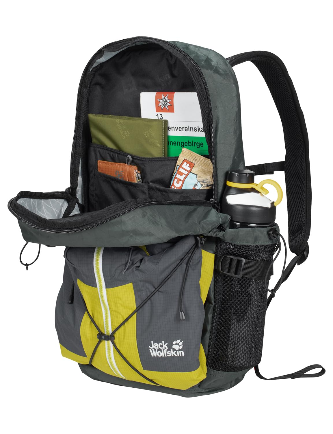 Jack Wolfskin Plecak turystyczny Wandermood Pack 20, zielony łupek, rozmiar standardowy