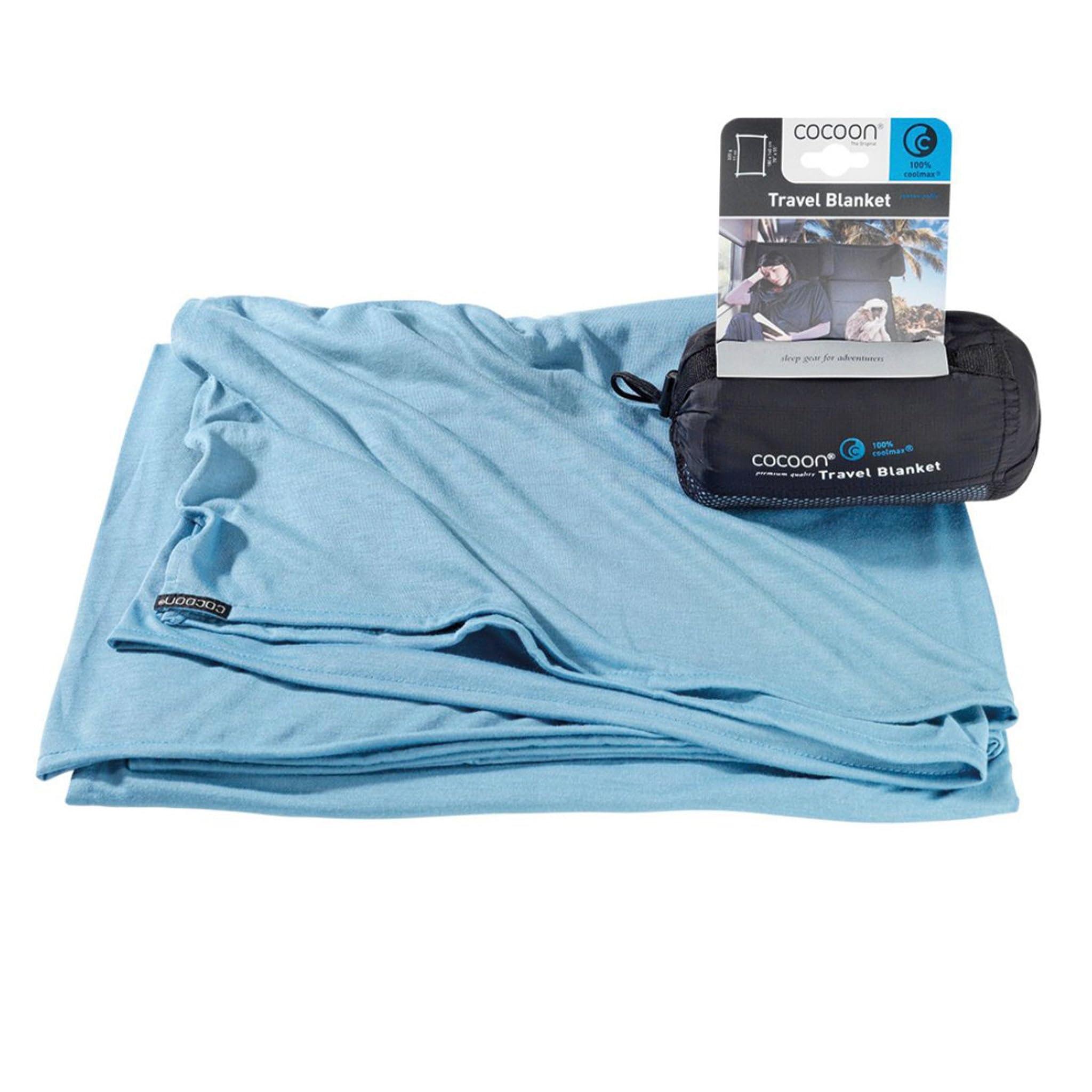 Cocoon Blue Travel Blanket Coolmax,