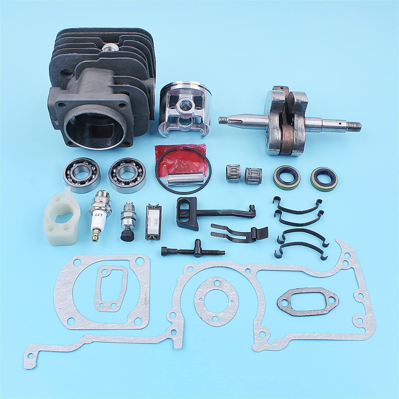 Kit Cilindro E Pistone 52mm Per Motosega Husqvarna 272 272XP 268 - Haishine Con Guarnizioni E Filtro