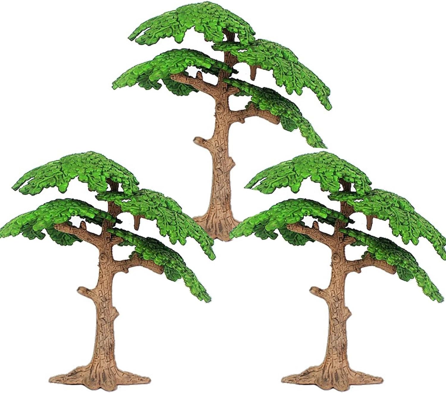 Amazon.com: 3 Model Tree Cypress Tree Miniature Artificial Trees : Fake ...
