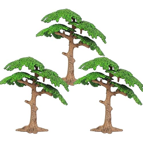 3 Model Tree Cypress Tree Miniature Artificial Trees : Fake