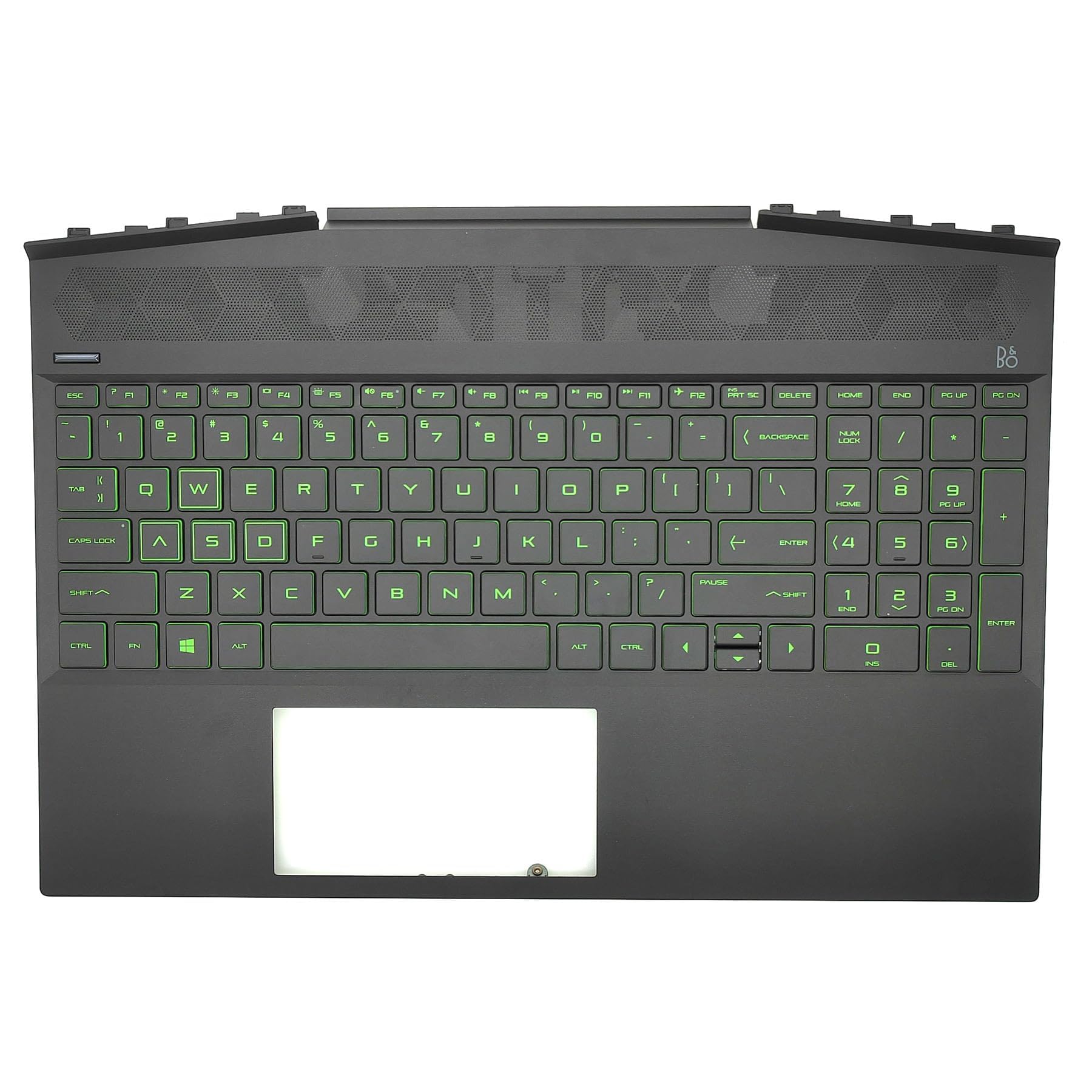 Replacement Palmrest Upper Case Top Cover Backlit Keyboard Assembly for HP Pavilion Gaming 15-DK 15T-DK TPN-C141 Laptop L57593-001