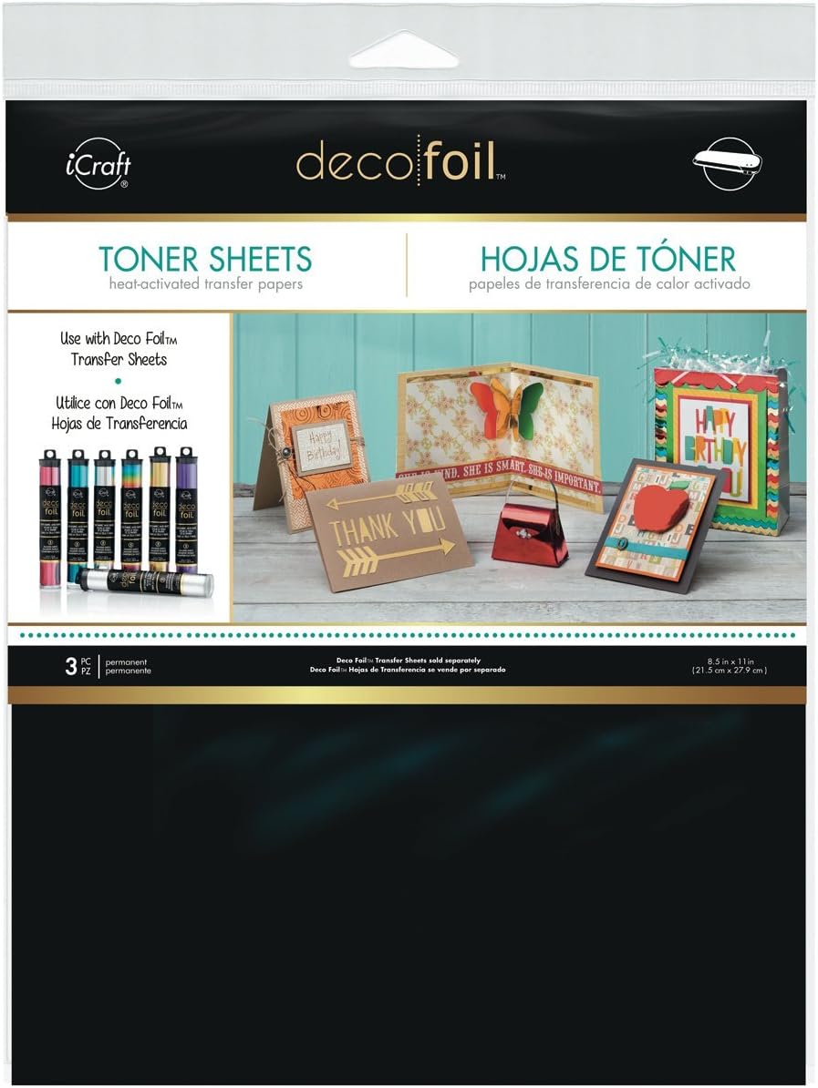 Thermoweb Deco Foil Toner Sheets 8.5-inch X 11-inch 3/Package