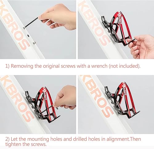 Miniatura 19 de Portabotellas de agua para bicicleta, ultraligero, soporte universal para botellas de bicicleta, ciclismo, MTB, bicicletas de carretera/montaña