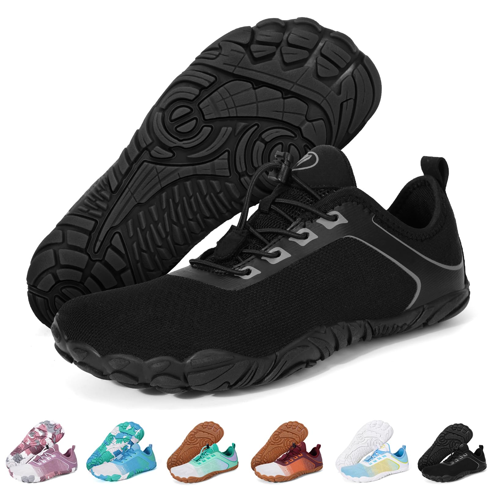 Yoyumtz Hike Barefoot Shoes Women Men Footwear Minimalist Healthy Wide Toe Box Zero Drop Non-Slip Grounding Shoes for Walking Gym Workout Trail Running Grounded Footwear