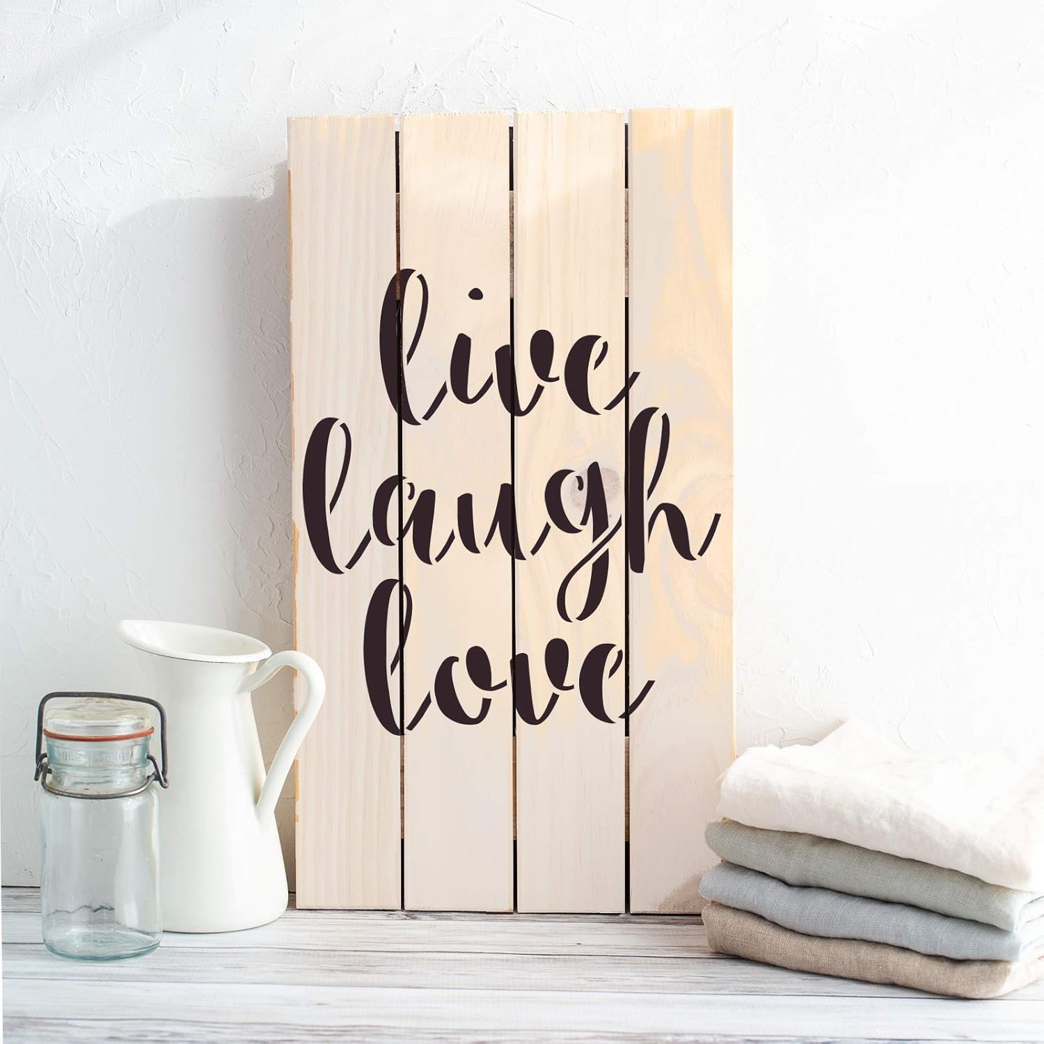 Live Laugh Love Stencil - Craft Expressive Signs and Quotes Easily, Mylar Live Laugh Love Stencils