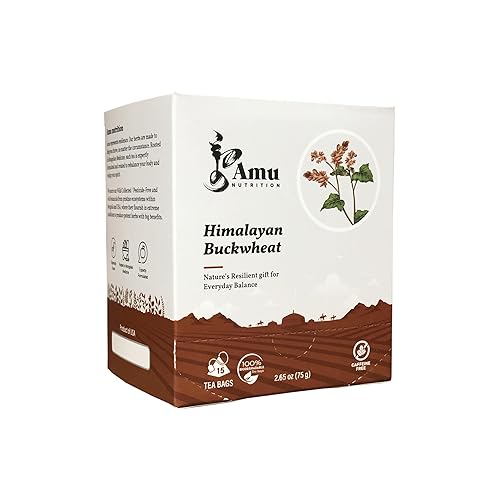 Vista 6 de Amu Nutrition Té orgánico de trigo sarraceno tartario del Himalaya a granel y bolsitas de té (hojas sueltas)