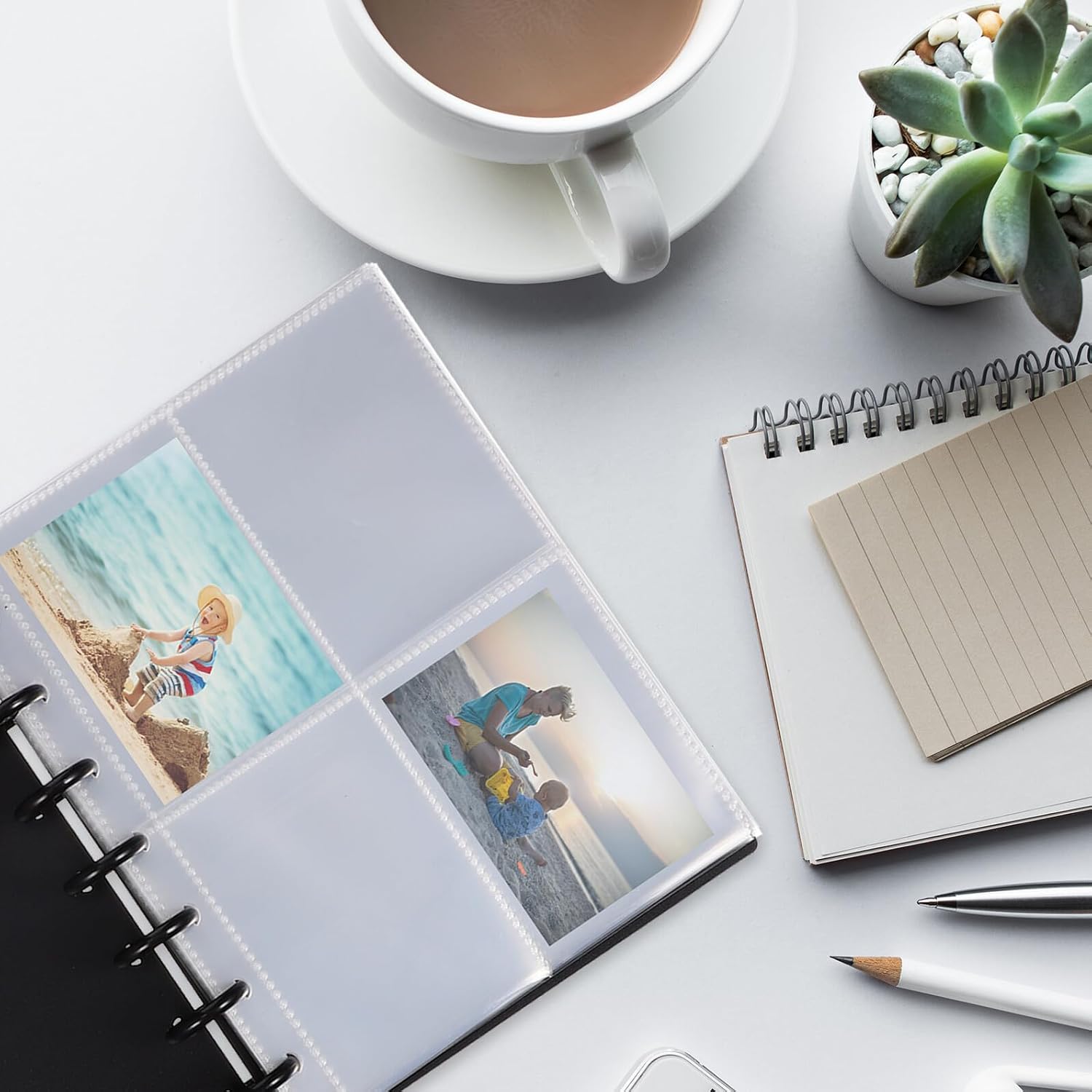 Xmas Simple Photo Album Black PVC for Birthday Journey Record