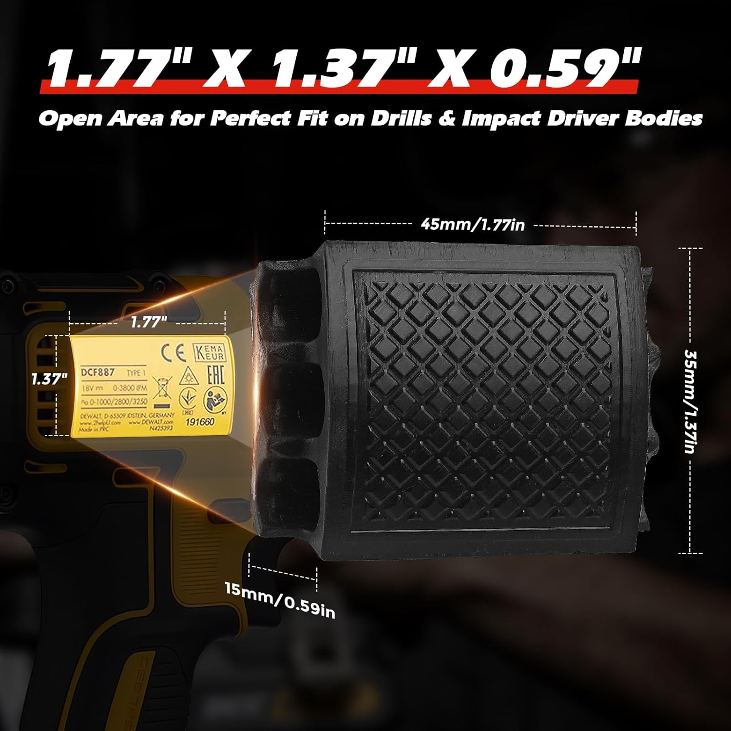 2 Pack Magnetic Bit Holder for Drill Impact Driver Universal Fit Tool Holder with Super Strong Adhesion Compatible with Most Drills
