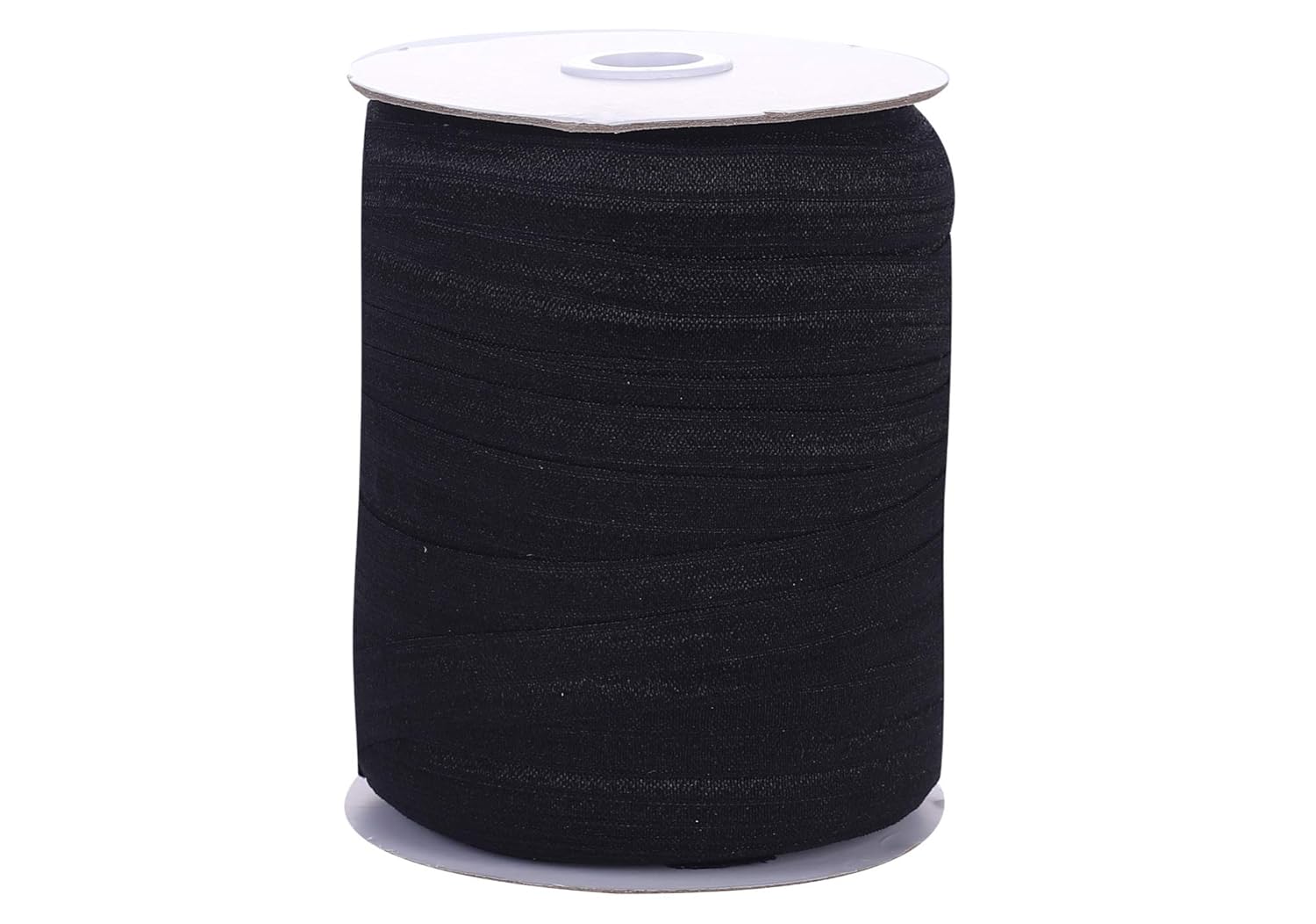 JLIKA Fold Over Elastic Stretch Foldover FOE Elastics for Hair Ties HeadBands Variety Color Pack 20 Yards (100 Yards Black)