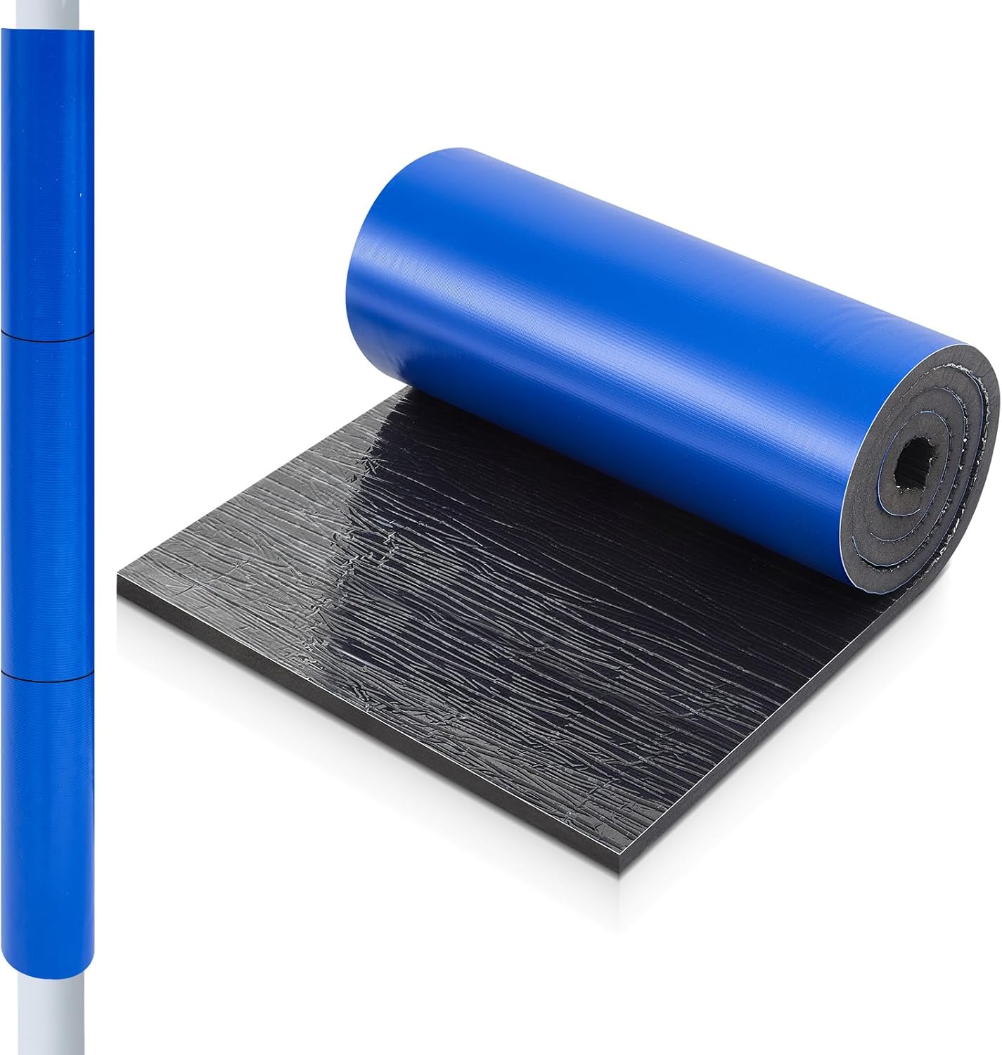 Pangda Basketball Basement Pole Pad 98.5 x 20 Inches Weatherproof Padding Wrap Self Adhesive Protective Mat for Playground Garage Round & Square Poles, Easy Installation Impact Resistant