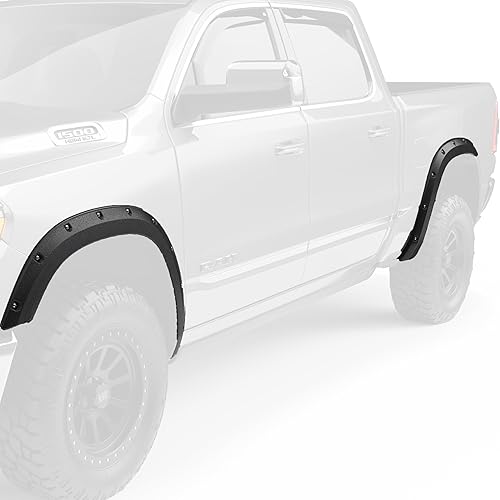 EGR BLF1001 Baseline Series - Guardabarros estilo atornillado compatibles con Ram 1500 DT Extended & Crew Cab (2019-2025), excluidos los modelos TRX