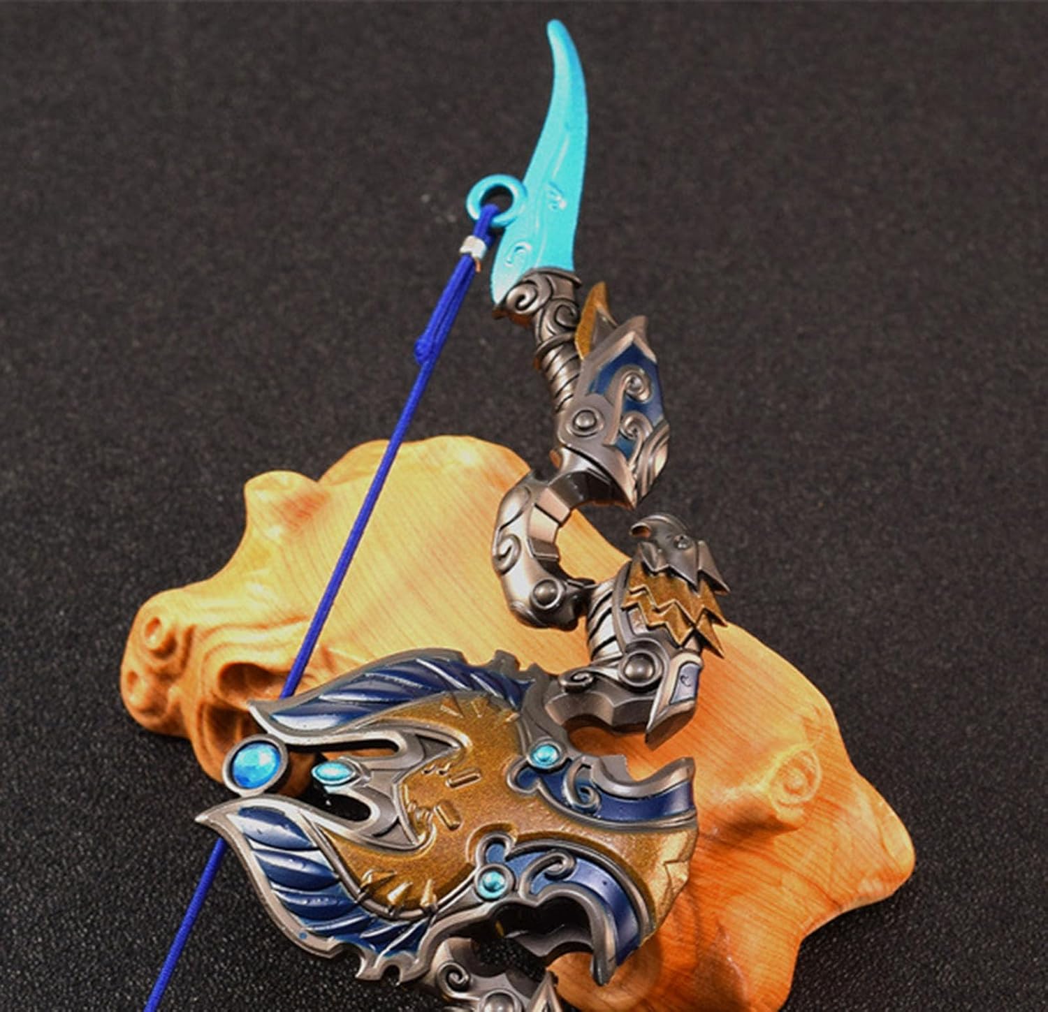 Wow Thori'dal, The Stars' Fury, Game Equipment 18cm/7.08in All Metal Model Cosplay Merchandise Anime Mini Home Decor Desktop with Display Stand Ornaments Merch