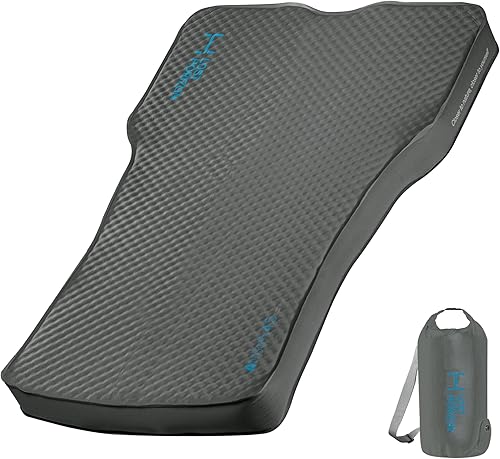 LOSTHORIZON Airsoft - Almohadilla de dormir autoinflable de 4.5 pulgadas de grosor para Tesla Model S, colchón de camping con espuma sólida, R-Value