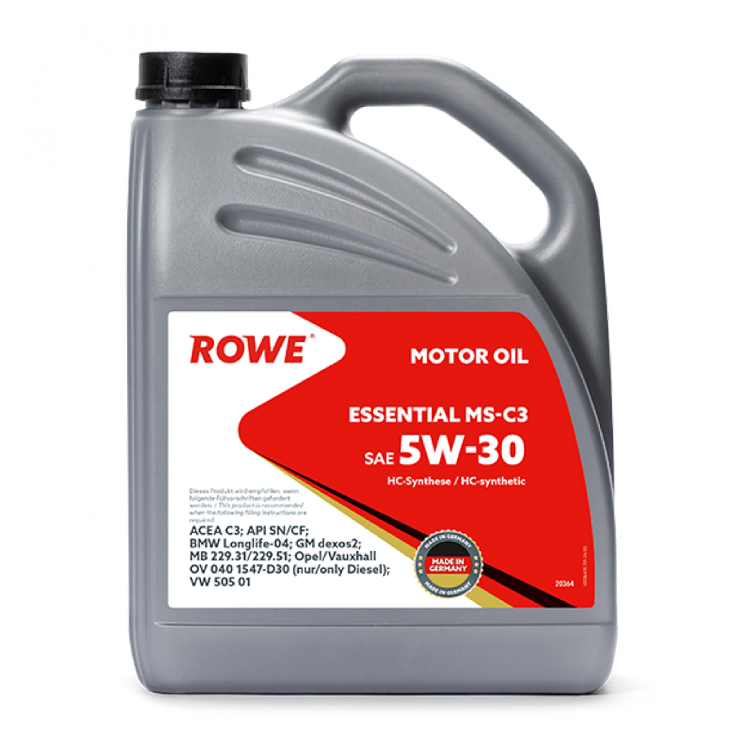 ROWE ESSENTIAL SAE 5W-30 MS-C3 OIL-CODE 20364-595-2A (1)