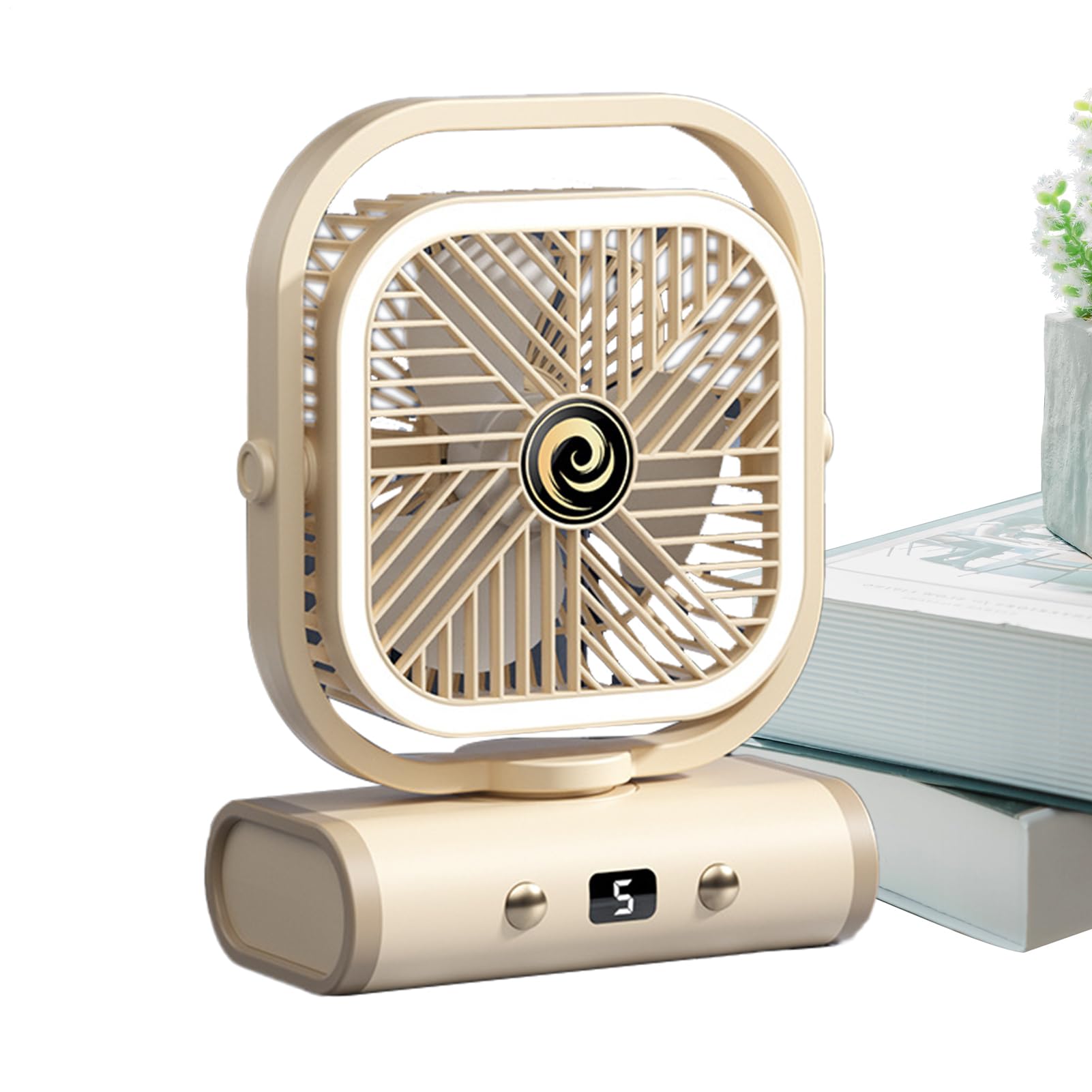 Ventilateur de bureau silencieux et portable avec batterie recharge longue durée pour la maison
