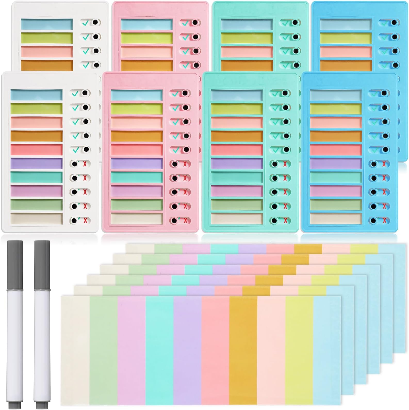 Buy 2-Pack Chore Chart - Lanbowan My Chores Checklist Task Board - Suitable For Daily Household Chores And To Do List Rv Checklist Custom Tasks Check List Removable With Slider New Upgrade - View #13