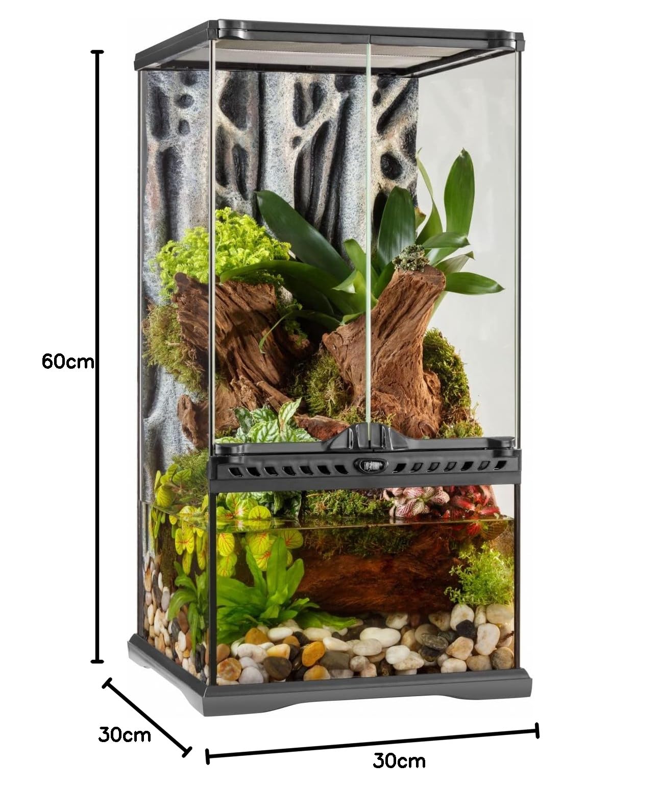 Exo Terra Pt2595 - Terrario/paludario, 30 x 30 x 60 cm
