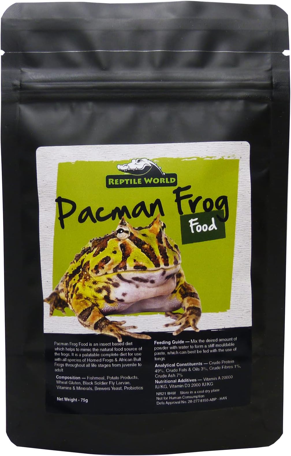 Reptile World Pacman Frog Food 75g Pouch