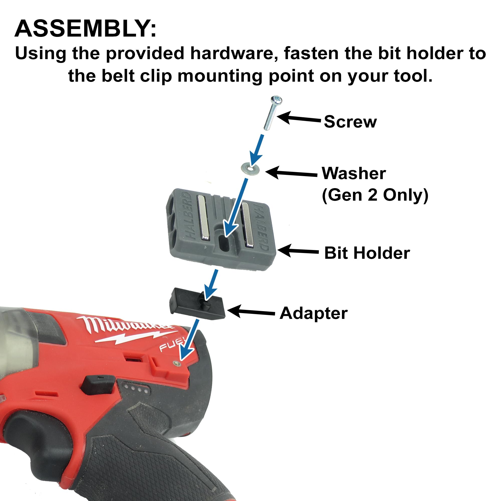 Milwaukee M12 Bit Holder 2 Pack - Quick Mount -5 Milwaukee M12 Bit Holder 2 Pack - Quick Mount -5