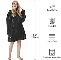 Vista 5 de Felicigeely Blanket Hoodie Wearable Blanket Sweatshirt Oversized Hooded Blanket Sweater Gift for Women